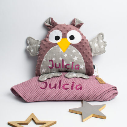 Zestaw sowa z ręcznikiem