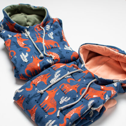 Bluza z kapturem liski